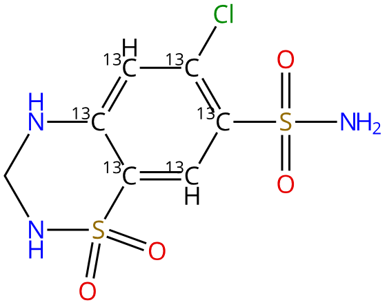 Hydrochlorothiazide 13C6